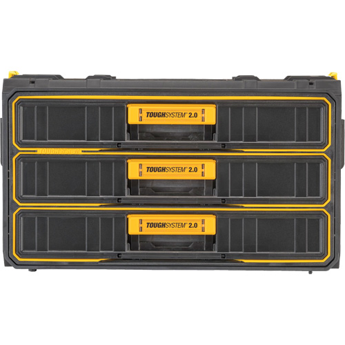Unit&eacute; &agrave; trois tiroirs ToughSystem 2.0, 21-4/5" x 12-3/10" x 12-3/5", Noir/Jaune Auto Electric Service Ltd.