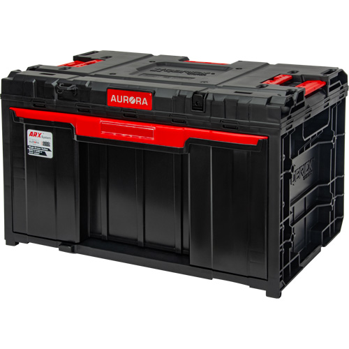 Arx&reg; Single Drawer Toolbox, 11-1/5" W x 18-3/10" D x 9-1/10" H, Black/Red Auto Electric Service Ltd.