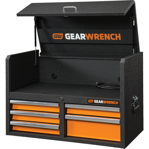 Coffre &agrave; outils de s&eacute;rie GSX, 36" la, 5 tiroirs, Noir/Orange Auto Electric Service Ltd.