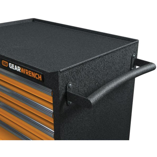 Armoire roulante pour outils s&eacute;rie GSX, 6 tiroirs, 36" la x 18-1/5" p x 37-2/5" h, Noir/Orange Auto Electric Service Ltd.