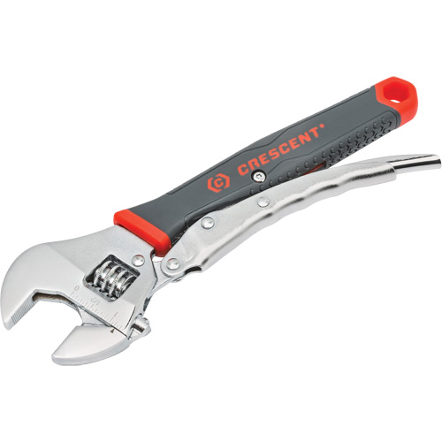 Locking Adjustable Dual Material Wrench, 10" L, 2-18/25" Max Width, Chrome/Polished Auto Electric Service Ltd.