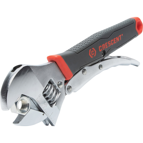 Locking Adjustable Dual Material Wrench, 10" L, 2-18/25" Max Width, Chrome/Polished Auto Electric Service Ltd.