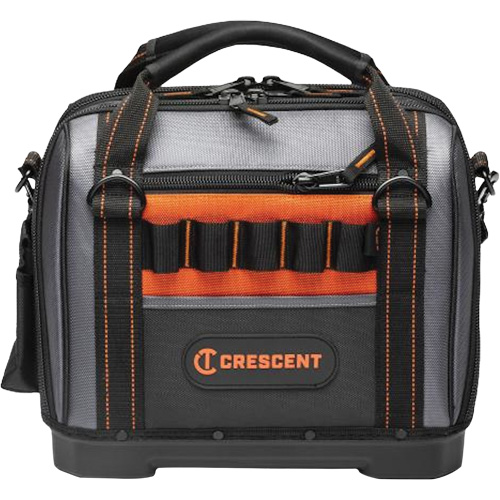 14" Tradesman Closed Top Tool Bag, Polyester, 32 Pockets, Black/Grey Auto Electric Service Ltd.