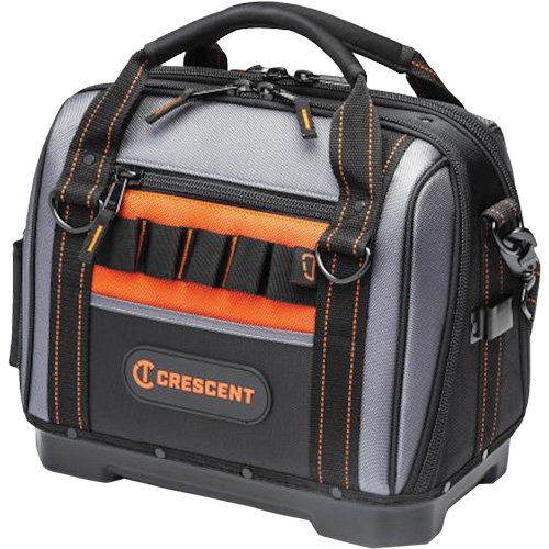 14" Tradesman Closed Top Tool Bag, Polyester, 32 Pockets, Black/Grey Auto Electric Service Ltd.