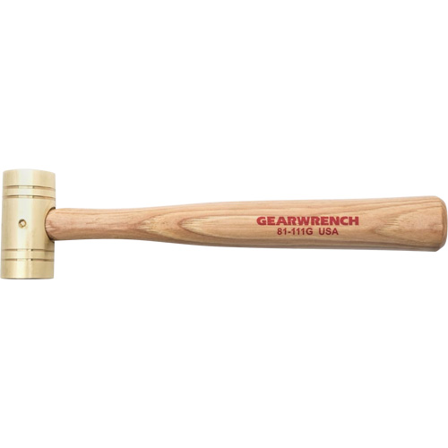Brass Hammer with Hickory Handle, 1 lbs Head Weight, 11" L Auto Electric Service Ltd.