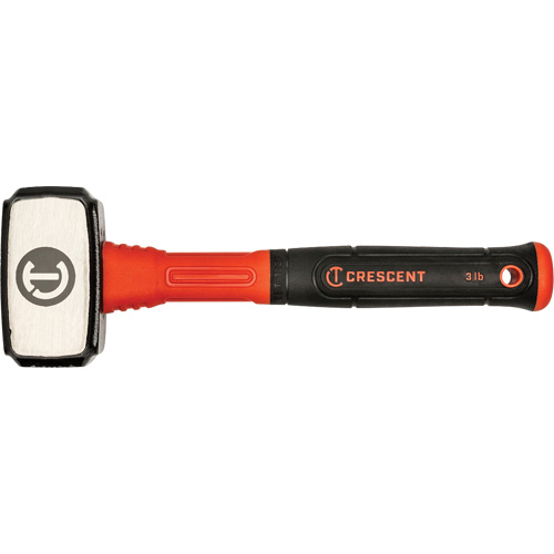 Drilling Hammer, 3 lbs., Fibreglass Handle, 4" L Auto Electric Service Ltd.