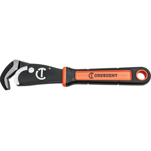 Self-Adjusting Dual Material Pipe Wrench, 1-1/2" Jaw Capacity, 12" Long, Black Oxide Finish, Cushion Handle Auto Electric Service Ltd.