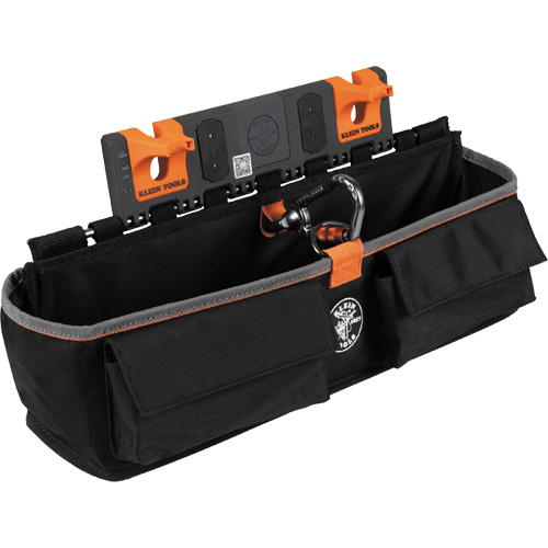 Module pour grande poche avec crochet en S Bucket Work Centre, Nylon, 3 pochettes, Noir/Orange Auto Electric Service Ltd.