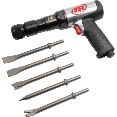 5-Piece Heavy-Duty Air Hammer with Chisel Set, 2.66 CFM, 1/4" NPT, 2600 BPM, 3/4" x 3" (19mm x 76mm) Auto Electric Service Ltd.