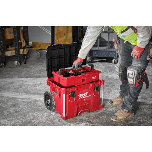 PACKOUT Rolling Tool Box, 18" x 22" x 19-1/2", Black/Red Auto Electric Service Ltd.
