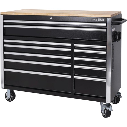 HDRC5212 Armoire mobile de s&eacute;rie HD, 12 tiroirs, 51-1/4" la x 21" p x 40-3/10" h, Noir Auto Electric Service Ltd.