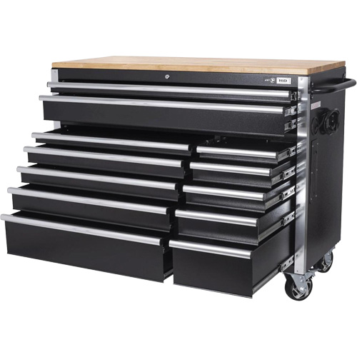 HDRC5212 Armoire mobile de s&eacute;rie HD, 12 tiroirs, 51-1/4" la x 21" p x 40-3/10" h, Noir Auto Electric Service Ltd.
