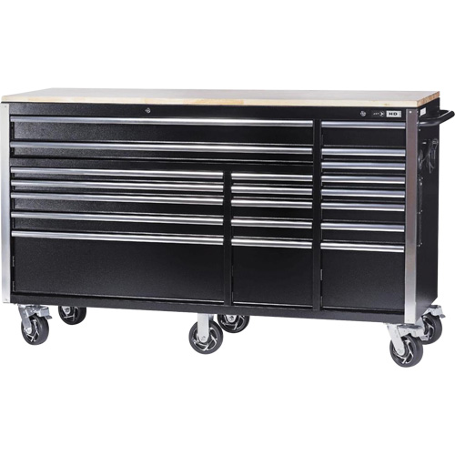HDRC7220 Armoire mobile de s&eacute;rie HD, 20 tiroirs, 72" la x 24" p x 42-3/10" h, Noir Auto Electric Service Ltd.