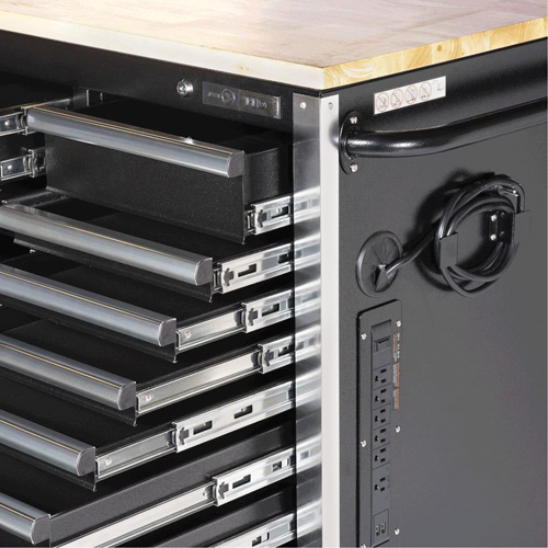 HDRC7220 Armoire mobile de s&eacute;rie HD, 20 tiroirs, 72" la x 24" p x 42-3/10" h, Noir Auto Electric Service Ltd.