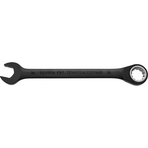 Metric Spline Combination Reversible Ratcheting Wrench, Black/Chrome Finish Auto Electric Service Ltd.