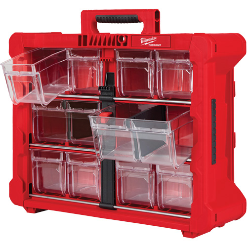 PACKOUT Tilt Bin Organizer, 15-1/5" x 19-7/10" x 6-7/10", Black/Red Auto Electric Service Ltd.