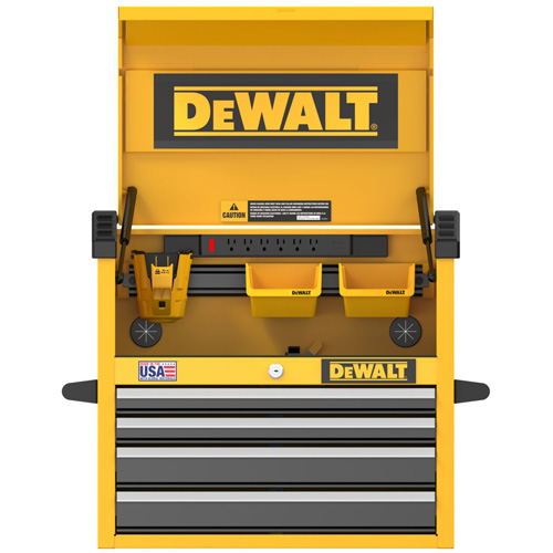 Heavy-Duty Tool Chest, 26" W, 4 Drawers, Yellow Auto Electric Service Ltd.