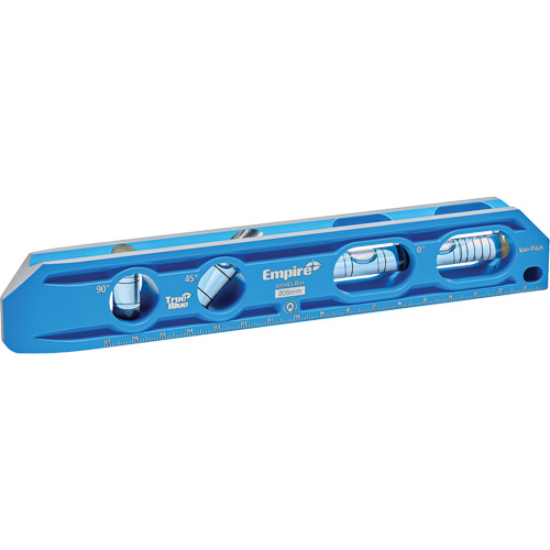Niveau torpille moul&eacute; sous pression TRUE BLUE, 8" lo, Aluminium, 4 fioles, Magn&eacute;tique Auto Electric Service Ltd.