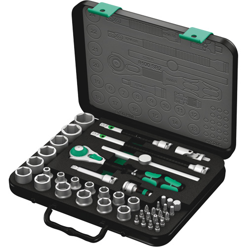 8100 SB 2 Zyklop Speed Ratchet Set, 43 Pcs, 3/8" Drive Size Auto Electric Service Ltd.