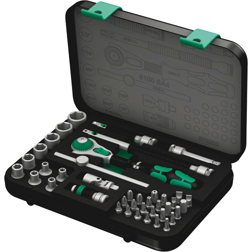 Jeu de cliquets rapides Zyklop 8100 SA 4, 41 Mcx, Prise de 1/4" Auto Electric Service Ltd.