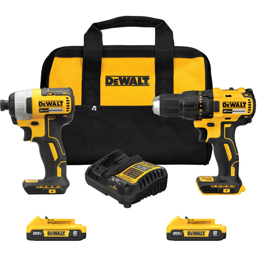 Drill & Impact Driver Combo Kit, Lithium-Ion, 20 V Auto Electric Service Ltd.