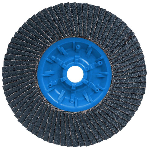 Disque &agrave; lamelles POWERBLEND TRM QC, 5" x 5/8"-11, Type 27, Grain Z40, Alumine de zirconium Auto Electric Service Ltd.