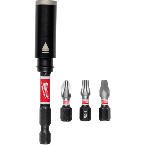 Porte-embout de vis r&eacute;sistant aux chocs de 3" avec jeu dembouts SHOCKWAVE  Auto Electric Service Ltd.