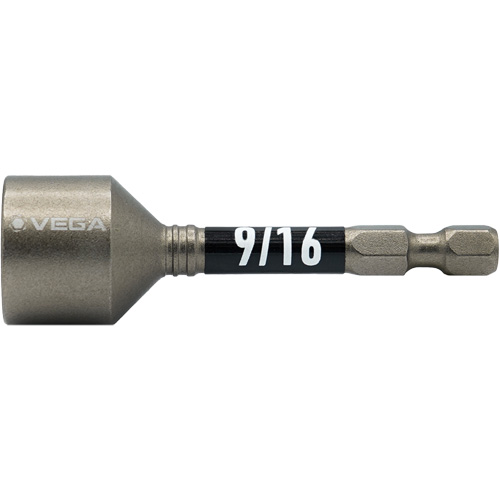 Impactech&reg; Nut Driver, 9/16" Tip, 1/4" Drive, 2-9/16" L, Magnetic Auto Electric Service Ltd.