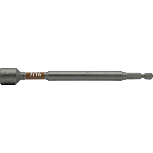 Impactech&reg; Nut Driver, 7/16" Tip, 1/4" Drive, 6" L, Magnetic Auto Electric Service Ltd.