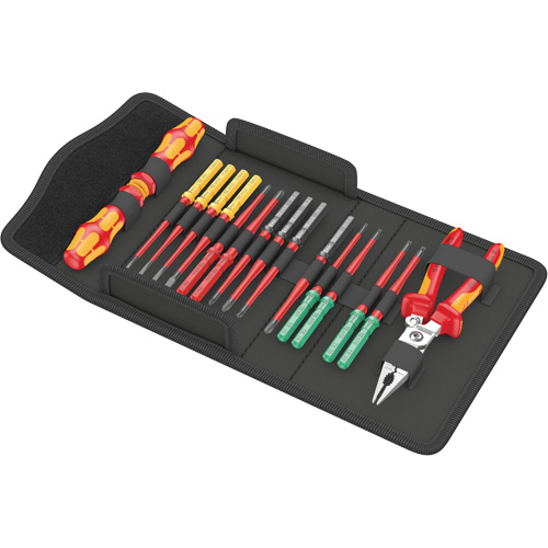 Jeu d'outils tr&egrave;s fin 1 avec syst&egrave;me de rep&eacute;rage doutils Tool Finder Kraftform Kompakt VDE 17, 1000 V, 17 M Auto Electric Service Ltd.