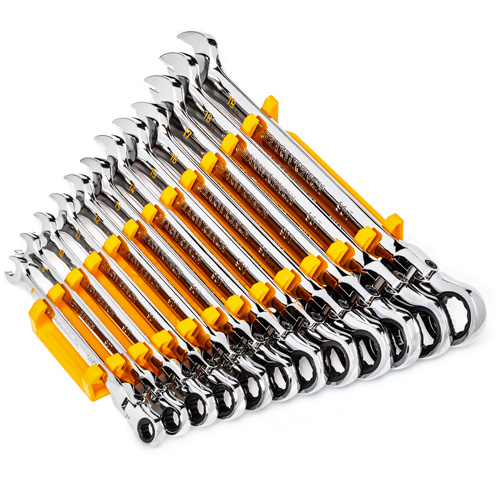 90-Tooth 12 Point Wrench Set, Flex Head/Ratcheting Combination, 12 Pieces, Metric Auto Electric Service Ltd.