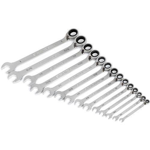90-Tooth 12 Point SAE Reversible Ratcheting Wrench Set, Ratcheting Combination, 14 Pieces, Imperial Auto Electric Service Ltd.