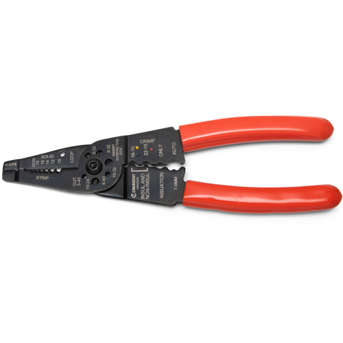 Wire Stripper & Crimper, 8" L, 10 - 22 AWG Auto Electric Service Ltd.