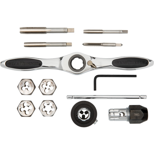 Jeu de tarauds et fili&egrave;res SAE &agrave; cliquet, 13 Morcea Auto Electric Service Ltd.