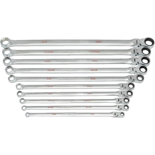 120XP Universal Spline XL Flex Head GearBox Wrench Set, Ratcheting Box, 10 Pieces, Imperial Auto Electric Service Ltd.