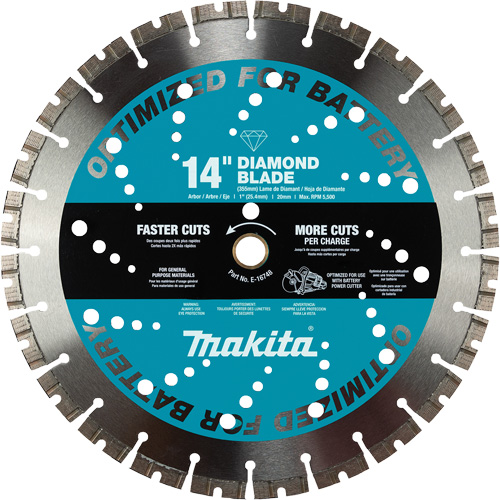 Lame diamant&eacute;e &agrave; trait fin polyvalente, 14", Pour Brique/B&eacute;ton/Gr&egrave;s Auto Electric Service Ltd.