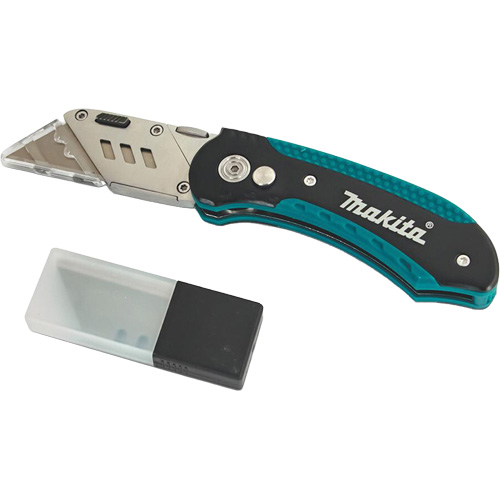 Folding Quick-Change Jobsite Utility Knife with 10-Piece Replacement Blades, Steel Blade Auto Electric Service Ltd.