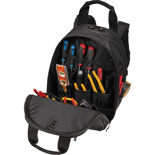 Phantom Collection 36-Pocket Tool Backpack, 11" L x 14-1/2" W, Black, Ballistic/Polyester Auto Electric Service Ltd.