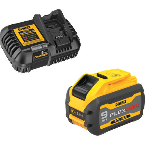Ensemble de bloc-pile et chargeur MAX FLEXVOLT, Lithium-ion, 20 V/60 V, 9 Ah Auto Electric Service Ltd.