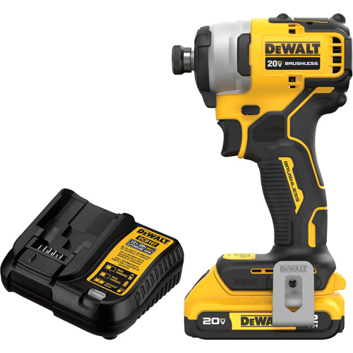 Ensemble tournevis &agrave; chocs sans fil et sans balai ATOMIC COMPACT SERIES MAX*, 1/4", 1700 lb-po Couple max., 20 V, Lithium-ion Auto Electric Service Ltd.