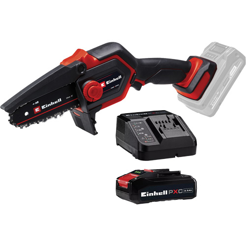 Cordless Compact Pruning Chain Saw with 2.5Ah Battery & Charger Starter Kit, 6", Battery Powered, 18 V Auto Electric Service Ltd.
