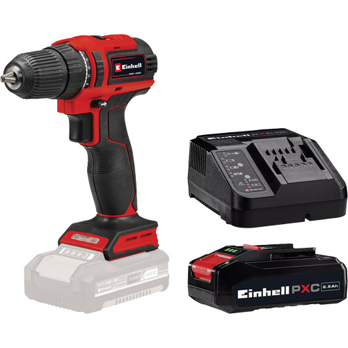 Cordless Drill/Driver with 2.5Ah PXC Battery & Charger Starter Kit, Lithium-Ion, 18 V, 3/8" Chuck, 354 in-lbs Torque Auto Electric Service Ltd.