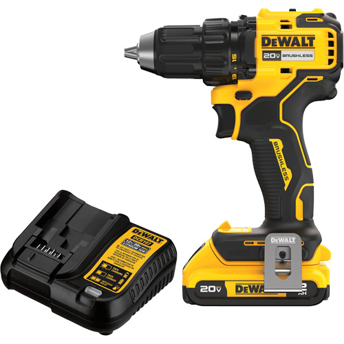 Ensemble de perceuse-visseuse sans fil et sans balai, Lithium-ion, 20 V, Mandrin 1/2" Auto Electric Service Ltd.