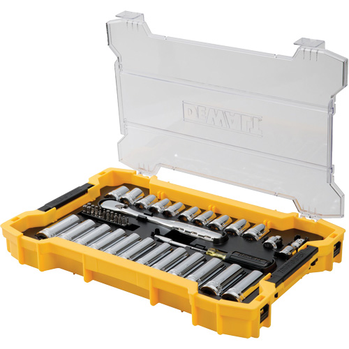 Jeu d'outils 3/8" & 1/2" pour m&eacute;canicien avec plateau & couvercle TOUGHSYSTEM 2.0 Auto Electric Service Ltd.