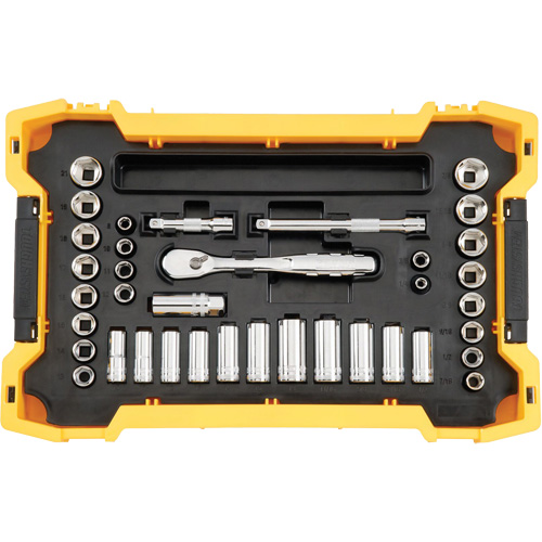 Jeu d'outils 3/8" & 1/2" pour m&eacute;canicien avec plateau & couvercle TOUGHSYSTEM 2.0 Auto Electric Service Ltd.