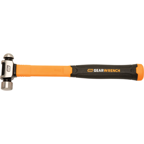 Ball Pein Hammer, 8 oz. Head Weight, Plain/Polished Face, Fibreglass Handle Auto Electric Service Ltd.