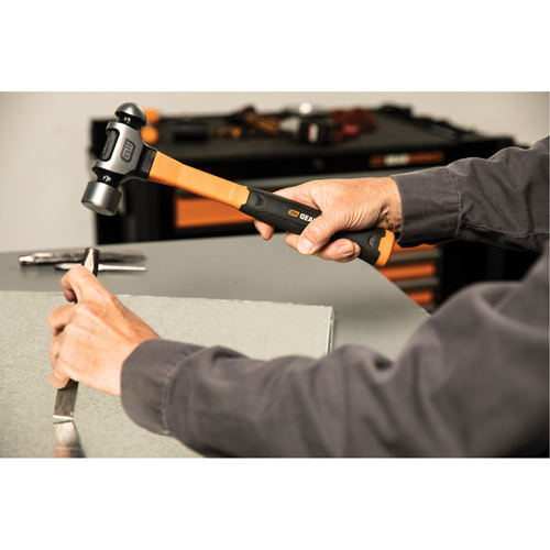 Ball Pein Hammer, 32 oz. Head Weight, Plain/Polished Face, Fibreglass Handle Auto Electric Service Ltd.