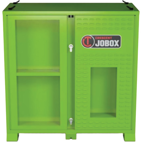 Armoire ventil&eacute;e pour le rangement d'&eacute;PI sur place, Acier, Vert lime haute visibilit&eacute; Auto Electric Service Ltd.