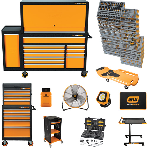 MEGAMOD Master Mechanics Tool Set in Premium Modular Foam Trays with Tool Storage & Shop Equipment, 1331 Pieces Auto Electric Service Ltd.