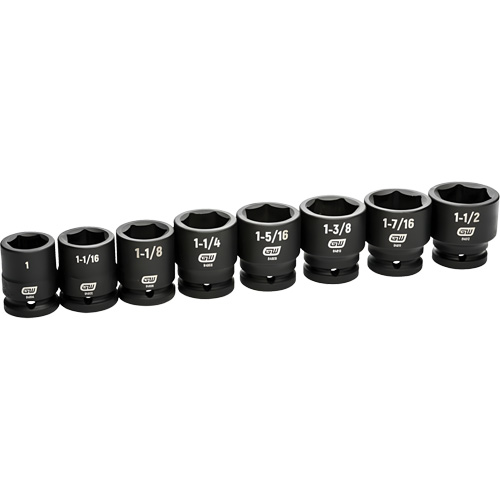 Jeu de douilles SAE &agrave; 6 pans, 8 Mcx, Chocs, Prise de 3/4" Auto Electric Service Ltd.